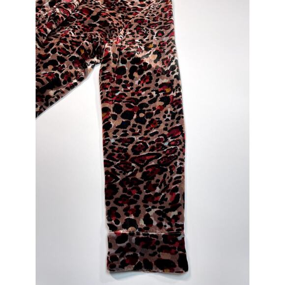Johnny Was Sz L Animal Print Button Up A-Line Tunic Cardigan Velvet Lagenlook - Picture 7 of 11